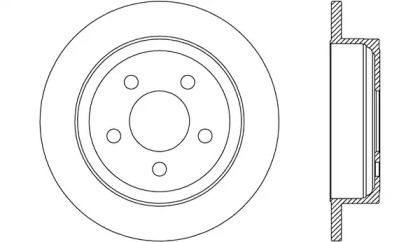 Тормозной диск OPEN PARTS BDA2676.10