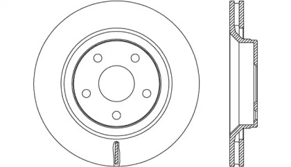 Тормозной диск OPEN PARTS BDA2678.20