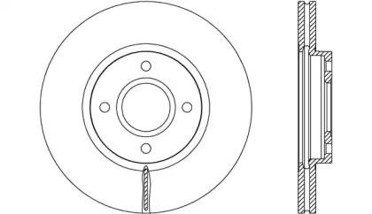 Тормозной диск OPEN PARTS BDA2688.20