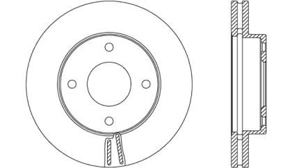 Тормозной диск OPEN PARTS BDA2693.20