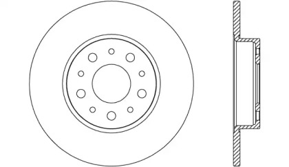 Тормозной диск OPEN PARTS BDA2695.10