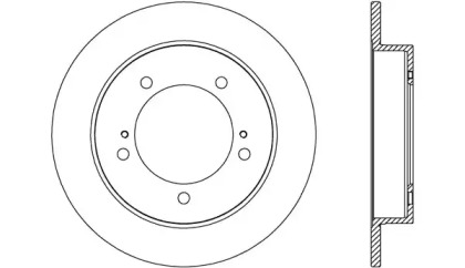 Тормозной диск OPEN PARTS BDA2707.10