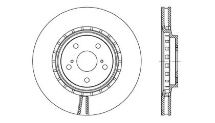 Тормозной диск OPEN PARTS BDA2718.20