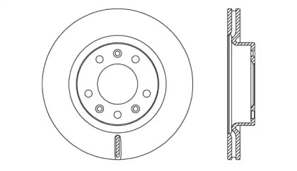 Тормозной диск OPEN PARTS BDA2724.20