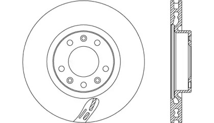 Тормозной диск OPEN PARTS BDA2725.20