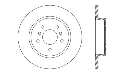 Тормозной диск OPEN PARTS BDA2726.10