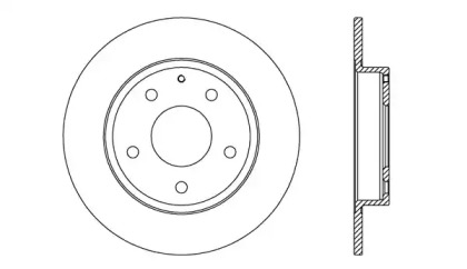 Тормозной диск OPEN PARTS BDA2728.10