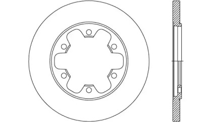 Тормозной диск OPEN PARTS BDA2732.10