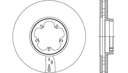 Тормозной диск OPEN PARTS BDA2736.20