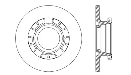 Тормозной диск OPEN PARTS BDA2737.10