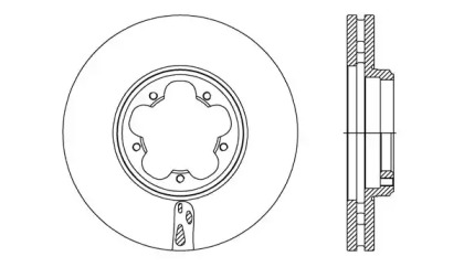 Тормозной диск OPEN PARTS BDA2738.20