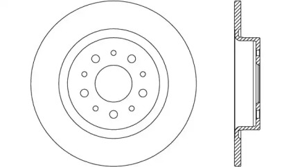 Тормозной диск OPEN PARTS BDA2740.10