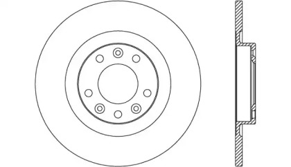 Тормозной диск OPEN PARTS BDA2741.10