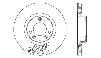 Тормозной диск OPEN PARTS BDA2742.20