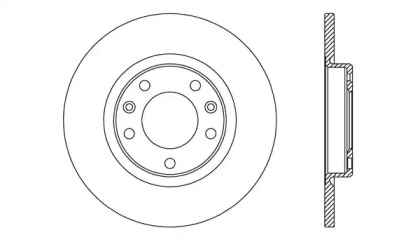 Тормозной диск OPEN PARTS BDA2743.10