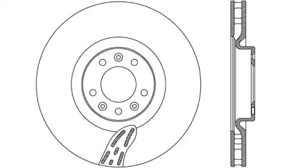 Тормозной диск OPEN PARTS BDA2768.20