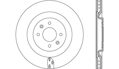 Тормозной диск OPEN PARTS BDA2769.20