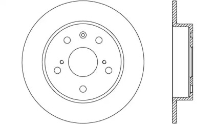 Тормозной диск OPEN PARTS BDA2773.10