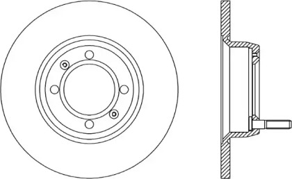 Тормозной диск OPEN PARTS BDR1011.10