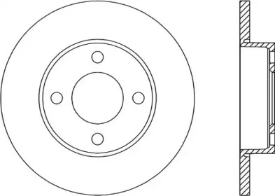 Тормозной диск OPEN PARTS BDR1019.10