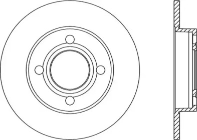 Тормозной диск OPEN PARTS BDR1022.10