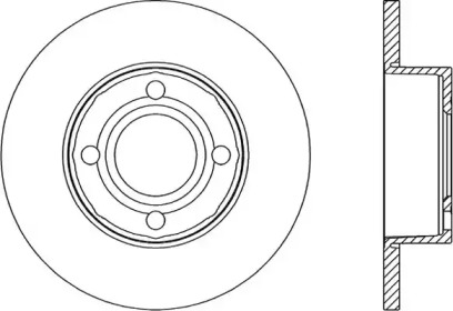 Тормозной диск OPEN PARTS BDR1035.10