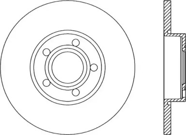 Тормозной диск OPEN PARTS BDR1037.10