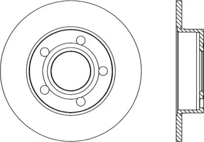 Тормозной диск OPEN PARTS BDR1045.10