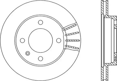 Тормозной диск OPEN PARTS BDR1158.20