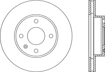 Тормозной диск OPEN PARTS BDR1170.20