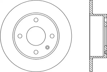 Тормозной диск OPEN PARTS BDR1171.10