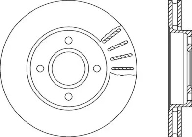 Тормозной диск OPEN PARTS BDR1186.20