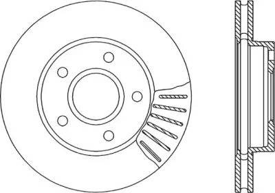 Тормозной диск OPEN PARTS BDR1189.20