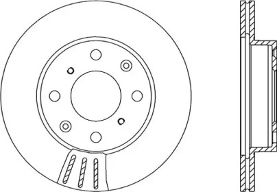 Тормозной диск OPEN PARTS BDR1203.20