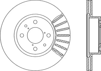 Тормозной диск OPEN PARTS BDR1230.20