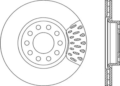 Тормозной диск OPEN PARTS BDR1232.20