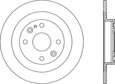 Тормозной диск OPEN PARTS BDR1281.10