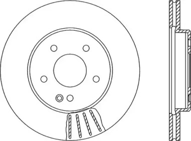 Тормозной диск OPEN PARTS BDR1296.20