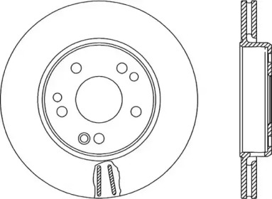 Тормозной диск OPEN PARTS BDR1303.20