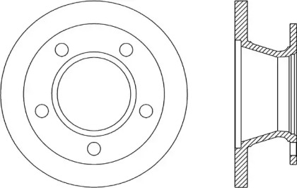 Тормозной диск OPEN PARTS BDR1304.10