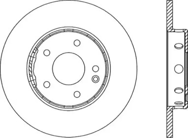 Тормозной диск OPEN PARTS BDR1312.10