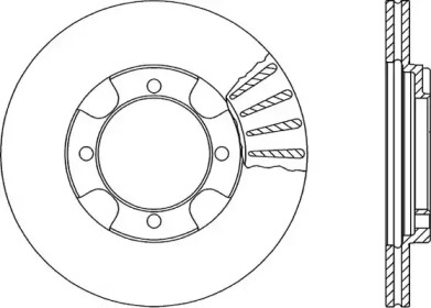 Тормозной диск OPEN PARTS BDR1346.20