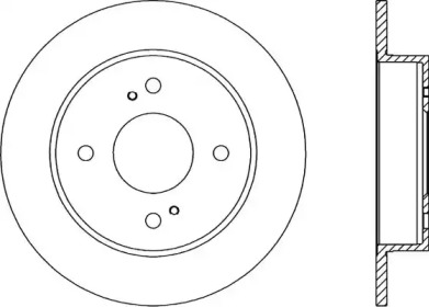 Тормозной диск OPEN PARTS BDR1392.10