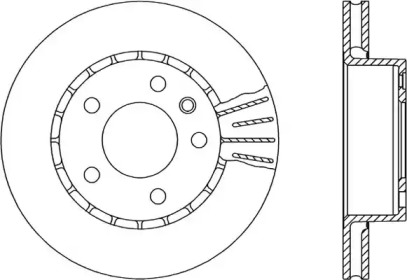 Тормозной диск OPEN PARTS BDR1407.20