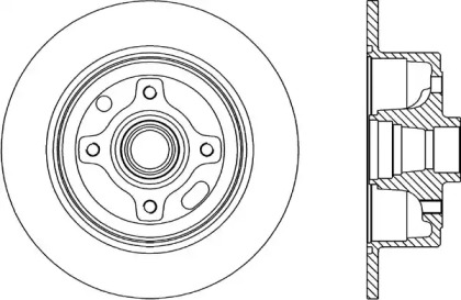 Тормозной диск OPEN PARTS BDR1413.10