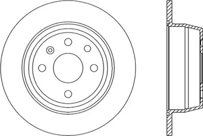 Тормозной диск OPEN PARTS BDR1416.10