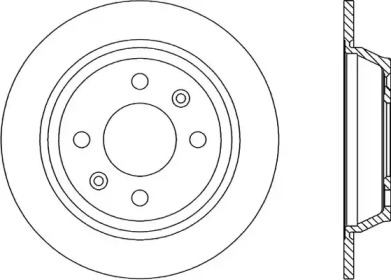 Тормозной диск OPEN PARTS BDR1474.10