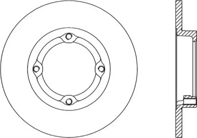 Тормозной диск OPEN PARTS BDR1497.10