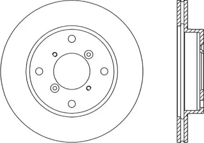 Тормозной диск OPEN PARTS BDR1502.20