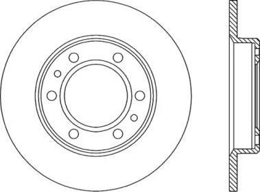 Тормозной диск OPEN PARTS BDR1530.10